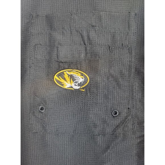 Missouri Tigers Men's M Black Shirt NWT Mizzou College Pockets Pro Edge School - Picture 5 of 8